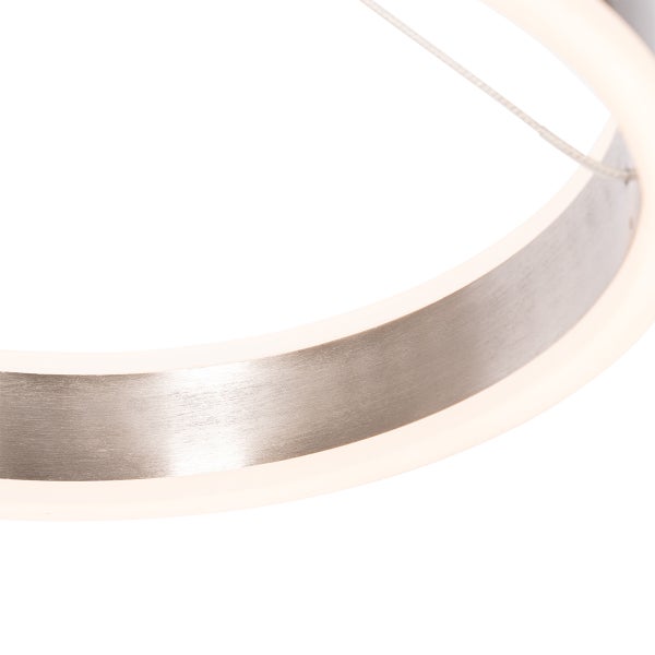 Kreisförmige LED-Hängeleuchte mit Metalleffekt