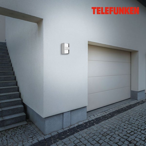 Telefunken BOXI - Wand-& Deckenleuchte - 321004TF - Spritzwasserschutz IP44 - E27 Fassung - 21,5 x 12 x 11,5 cm
