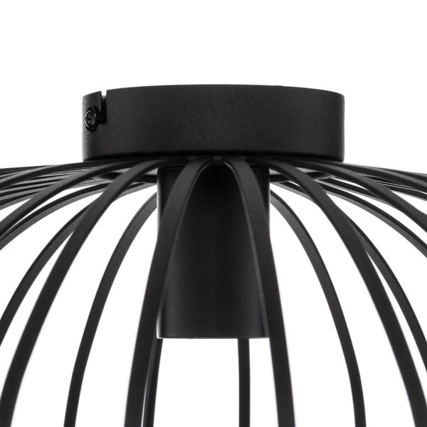 Lindby Deckenlampe Maivi (Modern) in Schwarz aus Metall (1 flammig, E27) - Deckenleuchte Lampe Wohnzimmerleuchte