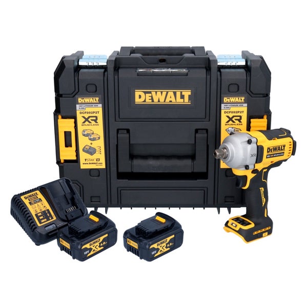 DeWalt Akku-Schlagschrauber Set 18 Volt mit zwei Akkus, Ladegerät und TSTAK Koffer