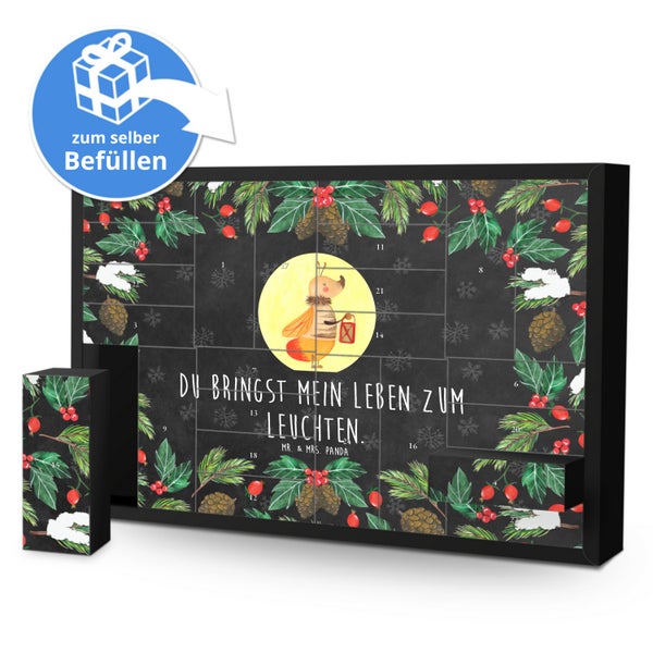 Mr. & Mrs. Panda Befüllbarer Adventskalender Glühwürmchen - Schwarz