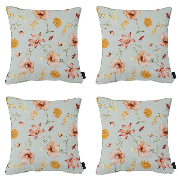 Dekokissen Florina orange - Ca. 50x50 cm - 4er-Set