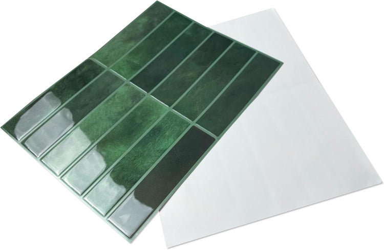 3D Wandpaneel aus Kunststoff in Steinoptik Grün – selbstklebend, wasserdicht, 23 × 29 cm (0,065 m²) – Modell YJC177