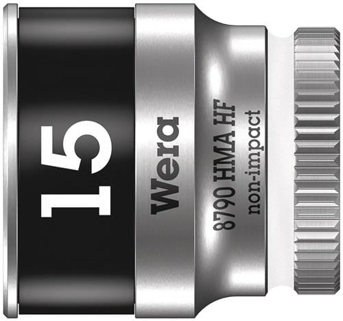 Wera Steckschlüsseleinsatz 8790 HMA HF 1/4 6-kant SW 15 mm Länge 23 mm - 5003010001