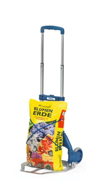 Fetra Paketroller Höhe 1030 mm, mit Polymer-Rädern 127 x 30 mm, klappbar