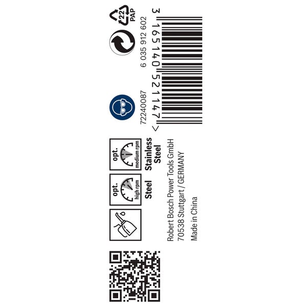 Bosch PRO Stainless Steel HSS-Co Spiralbohrer 3,5 x 39 x 70 mm - 2608585879
