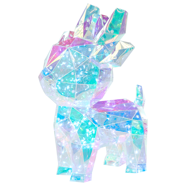 Dekofigur Rentier mit Beleuchtung