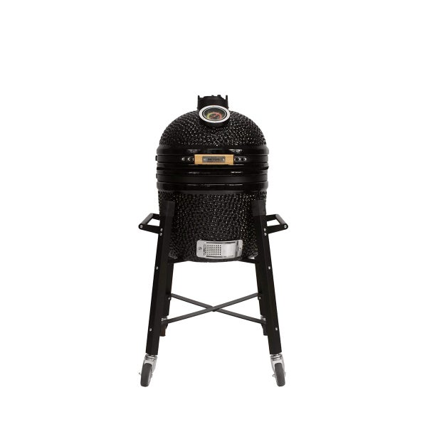 PATTON Keramikgrill Kamado Premium Compact mit Gestell - Schwarz