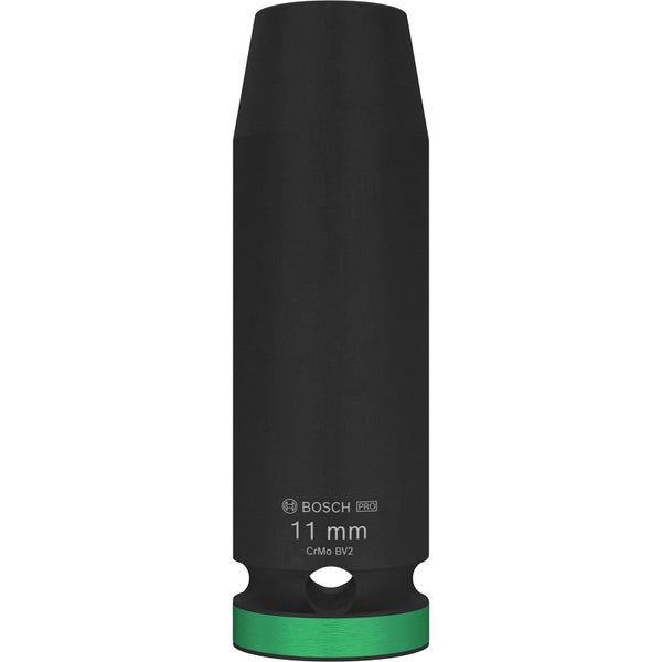 Bosch Pro Nuss für Schraubenschlüssel, 11 mm, Chrom-Molybdän-Vanadium