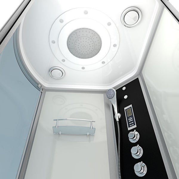 Wanne Dusche Kombination Weiß K55-R03 100x170