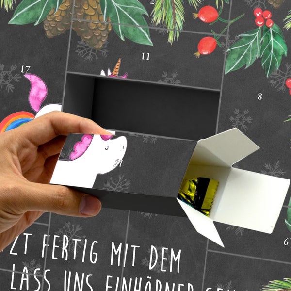 Mr. & Mrs. Panda Befüllbarer Adventskalender Einhorn Pupsen - Schwarz
