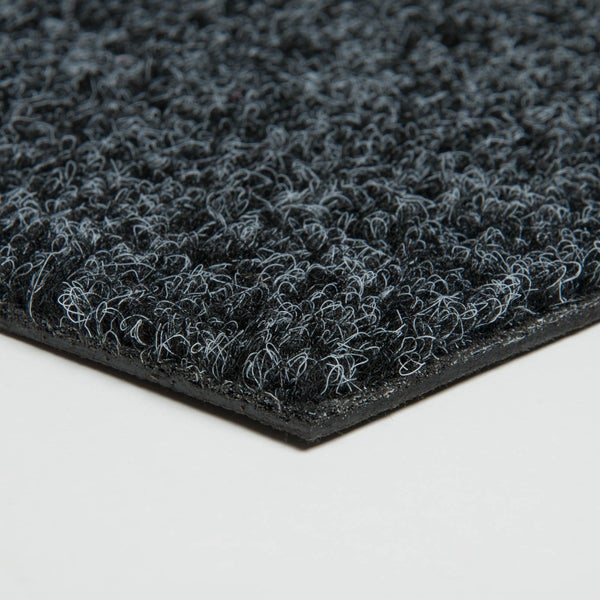 Teppichboden Fliesen selbstliegend Nadelvlies Teppichfliesen grau ideal für Messe und Büro Nadelfilz Teppich Fliesen in 50x50 cm in Anthrazit