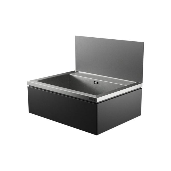 Waschtisch mit Aufsatzbecken und Rückwand