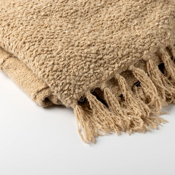 SENNA - Plaid 140x180 cm - Irish Cream - beige