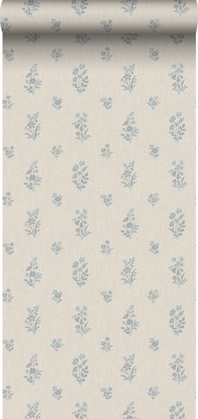Borastapeter Tapete Blumen Beige - 53 cm x 10.05 m - 660271