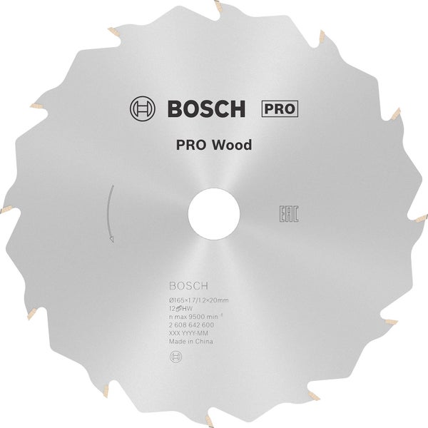 Bosch Pro Holzsägeblatt mit 165 Millimeter Durchmesser