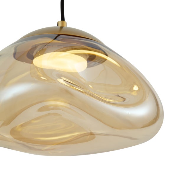 Pendelleuchte mit Glasschirm