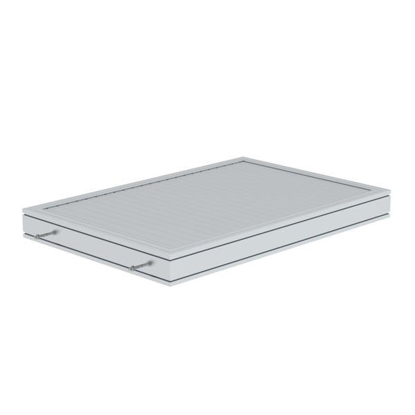 MUNK Plattform für Laufsteganlage Aluminium geriffelt Plattformlänge 1260mm