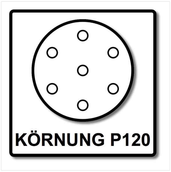 Festool STF D150/16 Rubin2 Schleifscheiben P120 RU2/50 150 mm / 50 Stück ( 499121 )