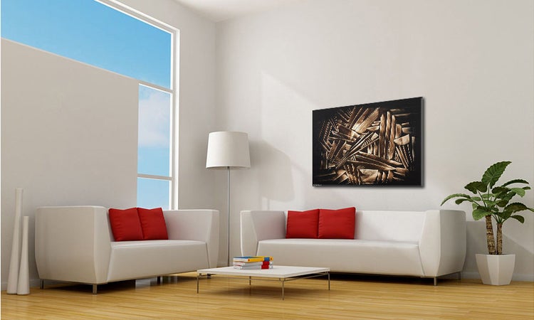 Das schöne Bild -Wooden Construct- 120x80x2 cm handgemaltes Unikat