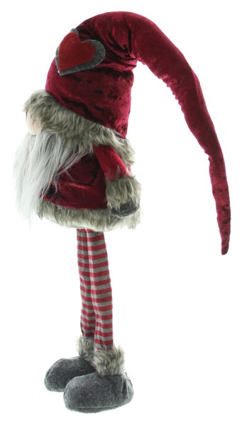 FRANK FLECHTWAREN | Santa Stelzenbeine, H: 75 cm, TEXTIL