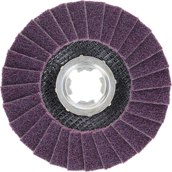 Schleiffächerscheibe mit Metalleinsatz