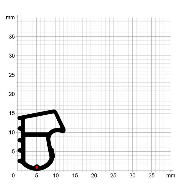 DIWARO. | Stahlzargendichtung SZ090 | grau | 5 Meter