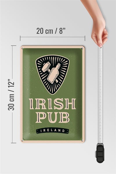 Blechschild Spruch Ireland Irish pub 20x30cm