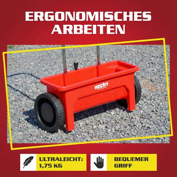 Hecht Logo Streuwagen für Gartengeräte
