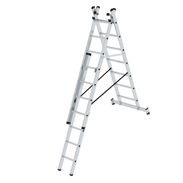 MUNK Mehrzweckleiter mit Nivello® Traverse 3x7 Sprossen
