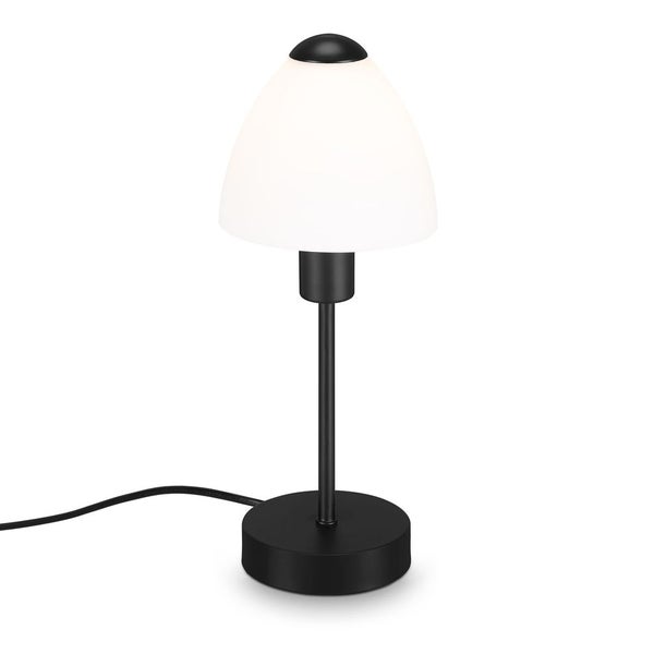 Tischleuchte Tischlampe inkl. Kabelschalter, 1xE14 max. 25W, Schwarz Briloner