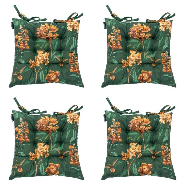 Sitzkissen Tuscany Lua grün - Ca. 46x46 cm - 4er-Set