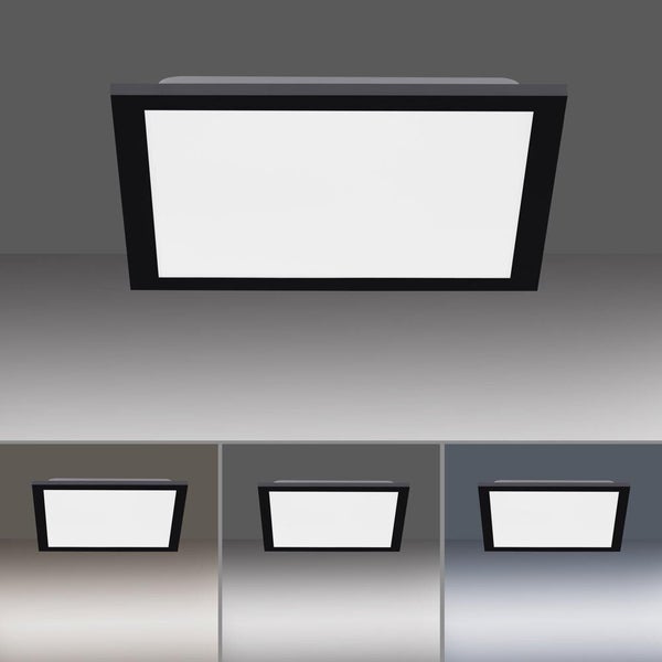 LED Deckenleuchte Flat in Schwarz und Weiß 20W 2000lm
