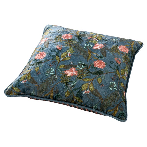 Mikky Kissenbezug - Mit Blumenmuster 45x45 cm, Blau