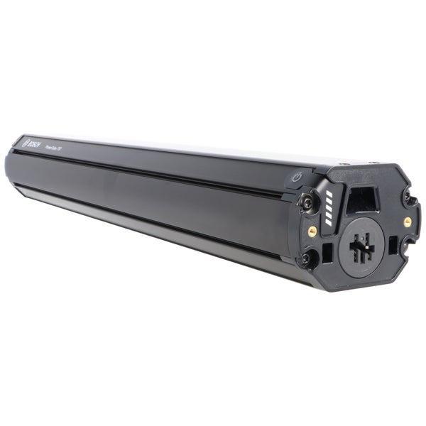 Bosch PowerTube 750 E-Bike-Akku, Lithium-Ionen-Akku in Schwarz.