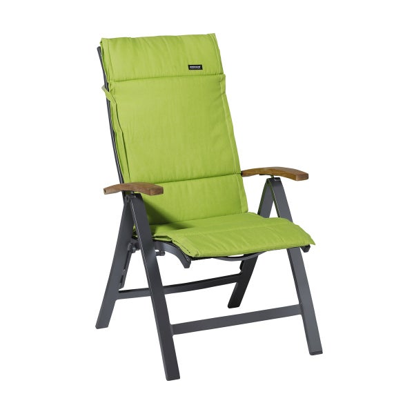 Hochlehnerauflage Fiber Deluxe Panama lime - Ca. 125x50 cm - 4er-Set