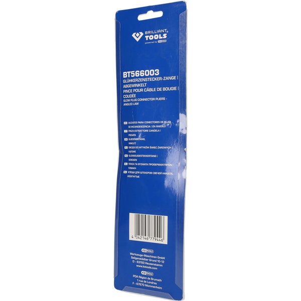 BRILLIANT TOOLS Glühkerzenstecker-Zange abgewinkelt - BT566003