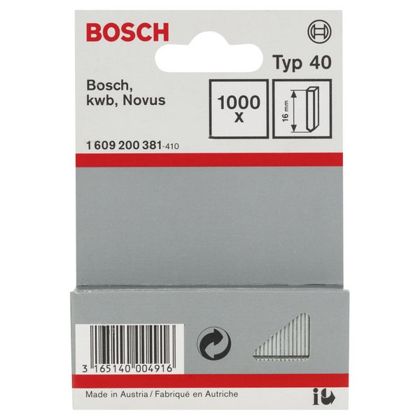 Bosch Typ 40 Klammern, 1000 Stück
