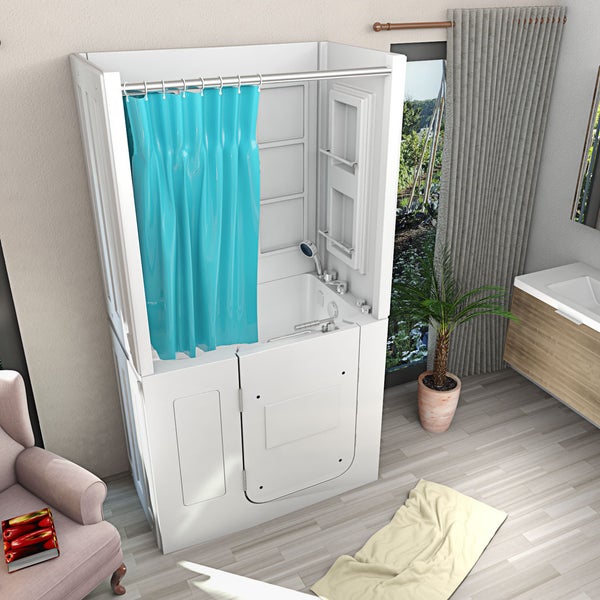 Seniorendusche Wanne Whirlpool S08D-WP-B-L 110x68x205cm