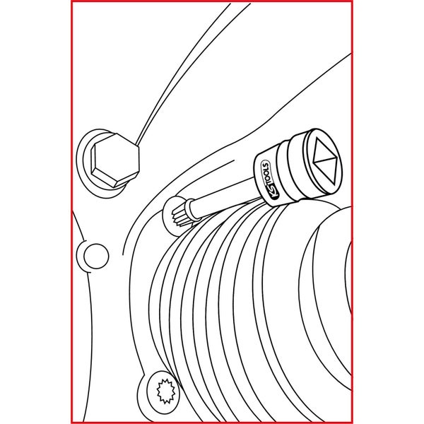 KS TOOLS 1/2 Spezial-Kraft-Bit-Stecknuss-Satz Vielzahn 2tlg. - 515.0595
