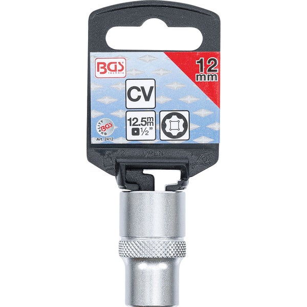 BGS technic Steckschlüssel Einsatz, 12 mm