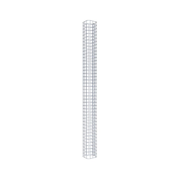Gabionensäule 17 x 17 cm, MW 5 x 5 cm eckig - Höhe: 2,10 m