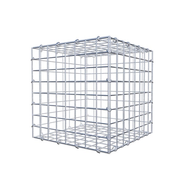 Gabione 40 cm x 40 cm x 40 cm (L x H x T), Maschenweite 5 cm x 5 cm, C-Ring