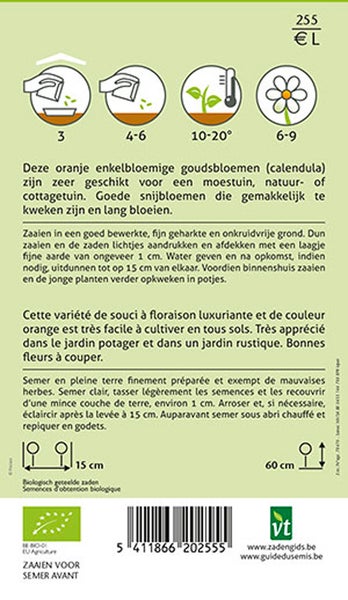 Informationen zu Aussaat und Anbau von Ringelblumen