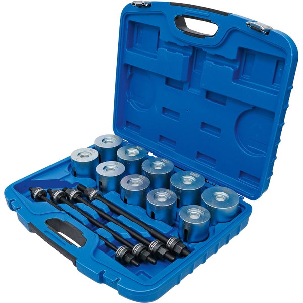 Werkzeugsatz mit Lagerauszieher und Lagereinsetzwerkzeug in einem blauen Koffer