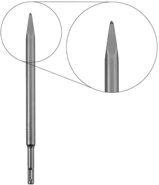 kwb SDS Plus Jeu de burins pour marteau perforateur, 3 pièces - burin pointu, burin plat, burin à copeaux