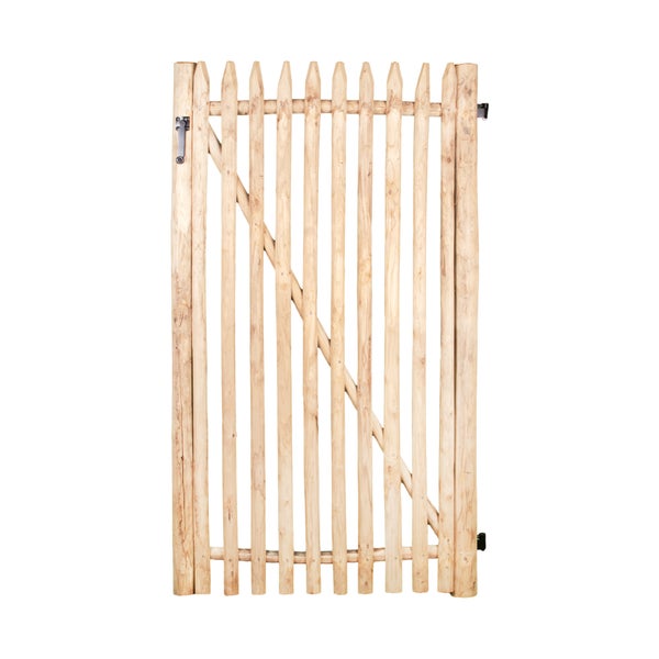 Holzzaun Gartentür aus naturbelassenem Holz