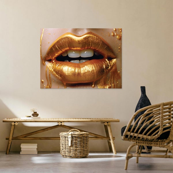 Bilder Frau Modern Leinwandbild Wohnzimmer 100X70 cm