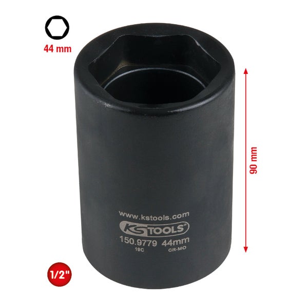 KS TOOLS 1/2 Traggelenk-Stecknuss für PSA 44 mm - 150.9779