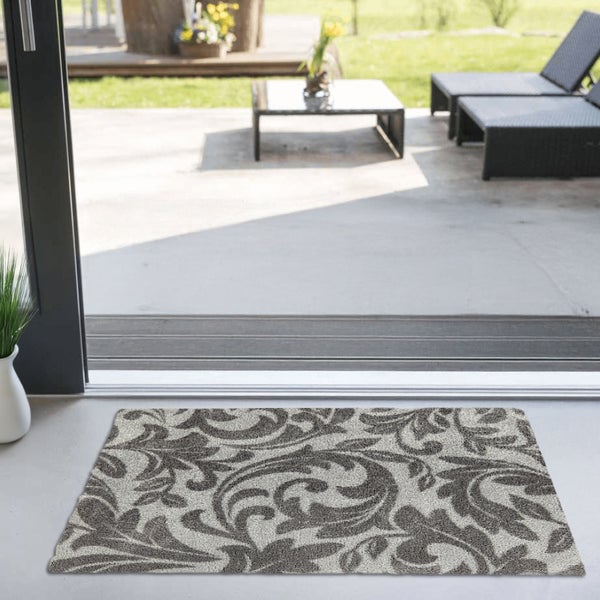 Akzente Feel Badematte mit Motiv in Braun Fußmatte 70 x 100 cm, rutschfest, saugfähig